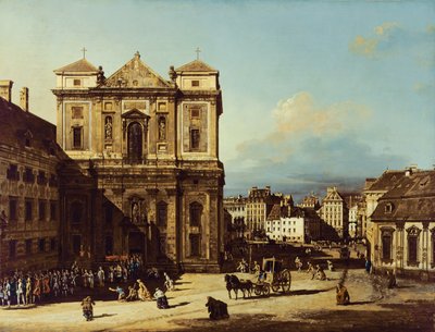 The Freyung in Vienna, view from the Northwest, c.1758 by Bernardo Bellotto